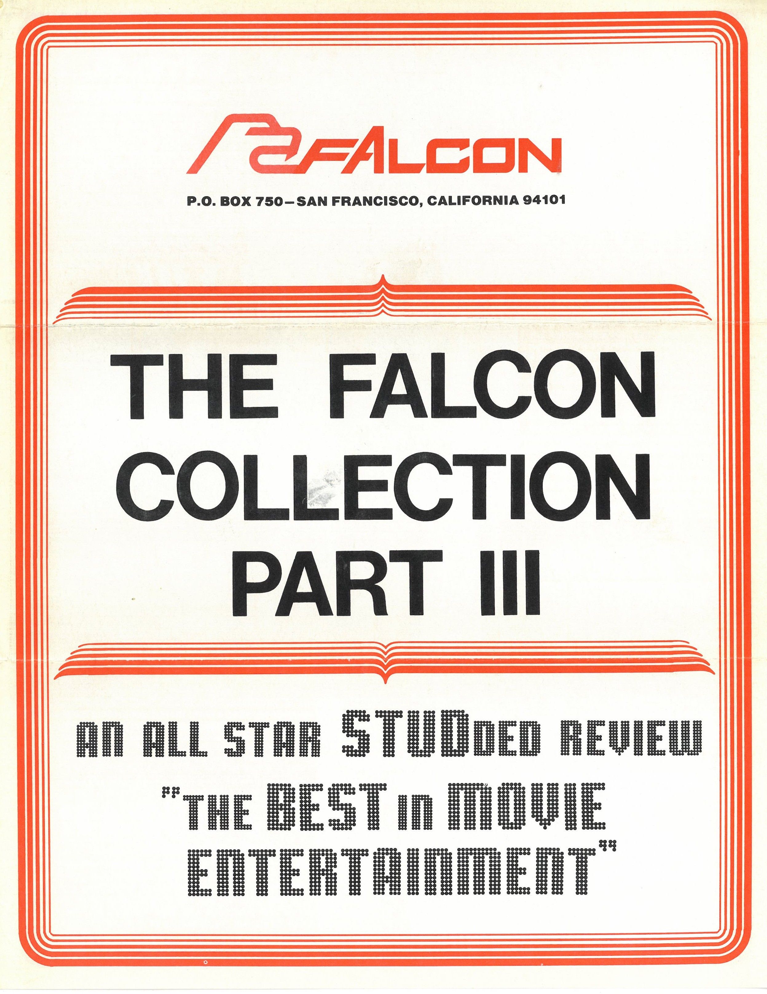 Falcon Collection 3 Vintage Gay Mail-Order Brochure
